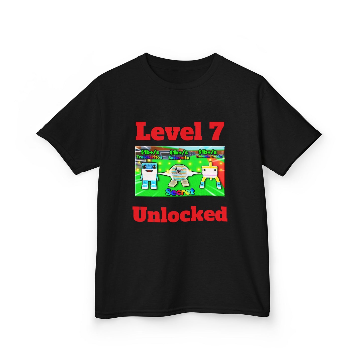 Kids Level 7 Unlocked Tee, Birthday Gift, Video Game Shirt, Fun Kids T-Shirt, Gaming Apparel, Kids Casual Wear