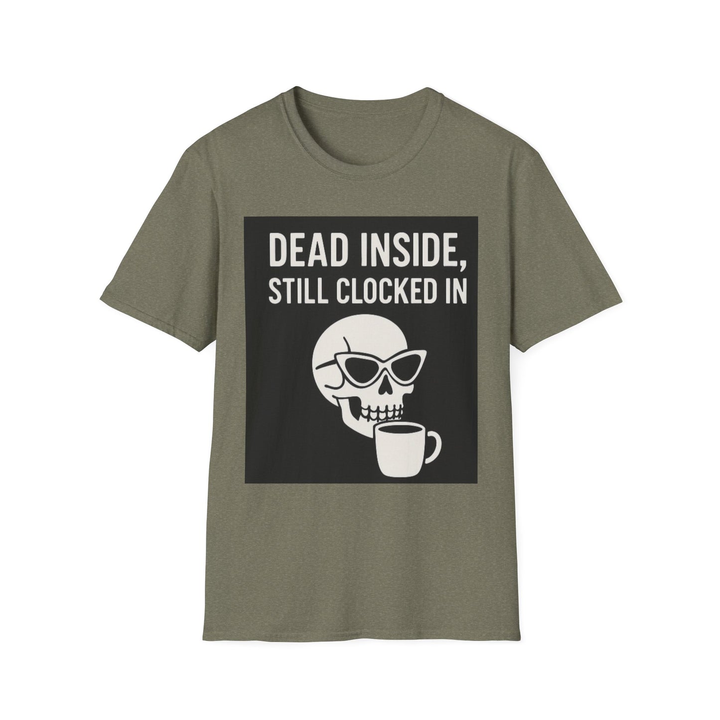 Funny Coffee Lover's T-Shirt, Unisex Graphic Tee, Dead Inside Design, Gift for Coffee Enthusiasts, Perfect for Work and Casual Wear