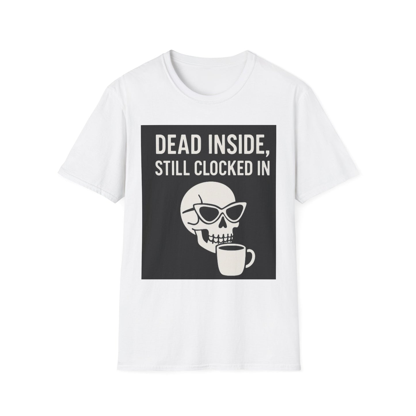 Funny Coffee Lover's T-Shirt, Unisex Graphic Tee, Dead Inside Design, Gift for Coffee Enthusiasts, Perfect for Work and Casual Wear