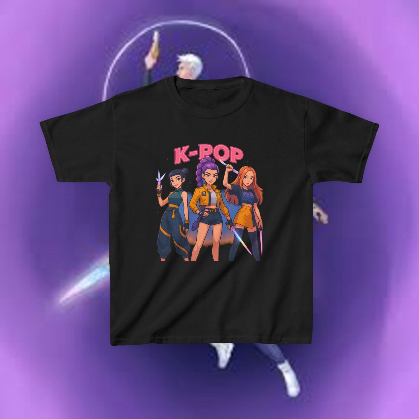 Kids T-Shirt - Kpop Demon Hunters Print