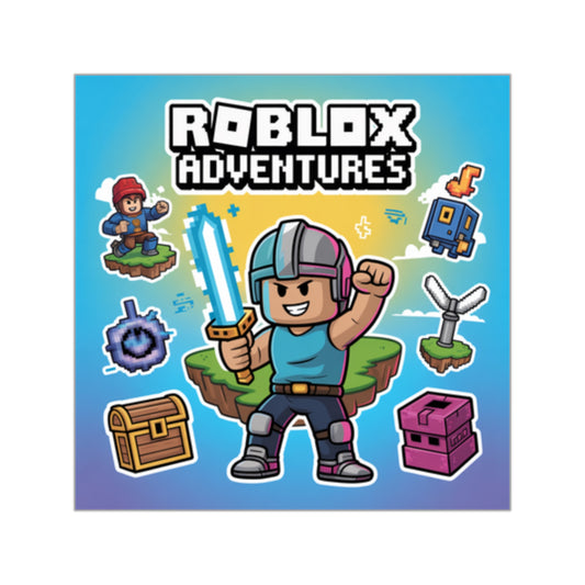 Roblox Adventures Square Vinyl Stickers - Fun Gamer Decor, Laptop Stickers, Video Game Gifts for Kids, Collectible Stickers, Cartoon [...]