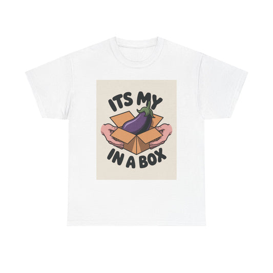 Unisex Cotton Tee - 'It's My D*ck in a Box' Funny Graphic Shirt, Humor Apparel, Casual Wear, Gifts for Friends, Party Tee