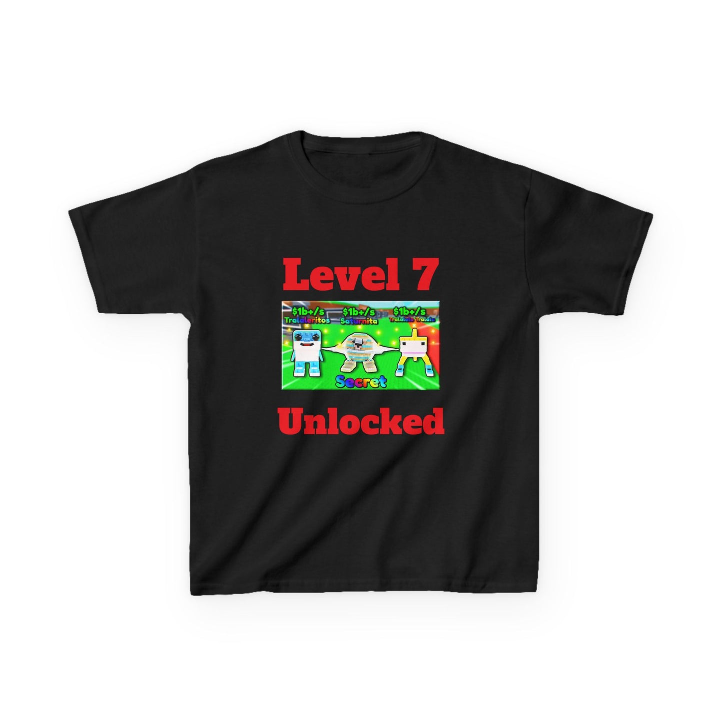 Kids Level 7 Unlocked Tee, Birthday Gift, Video Game Shirt, Fun Kids T-Shirt, Gaming Apparel, Kids Casual Wear