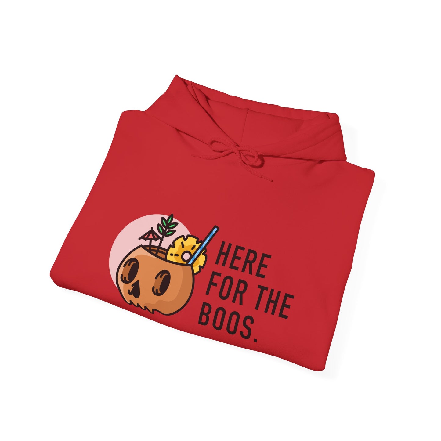 Halloween Themed Hooded Sweatshirt - Here for the Boos, Unisex Cozy Hoodie, Fall Fashion, Spooky Season Apparel, Perfect for Halloween [...]