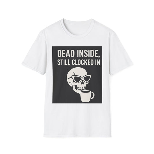 Funny Coffee Lover's T-Shirt, Unisex Graphic Tee, Dead Inside Design, Gift for Coffee Enthusiasts, Perfect for Work and Casual Wear