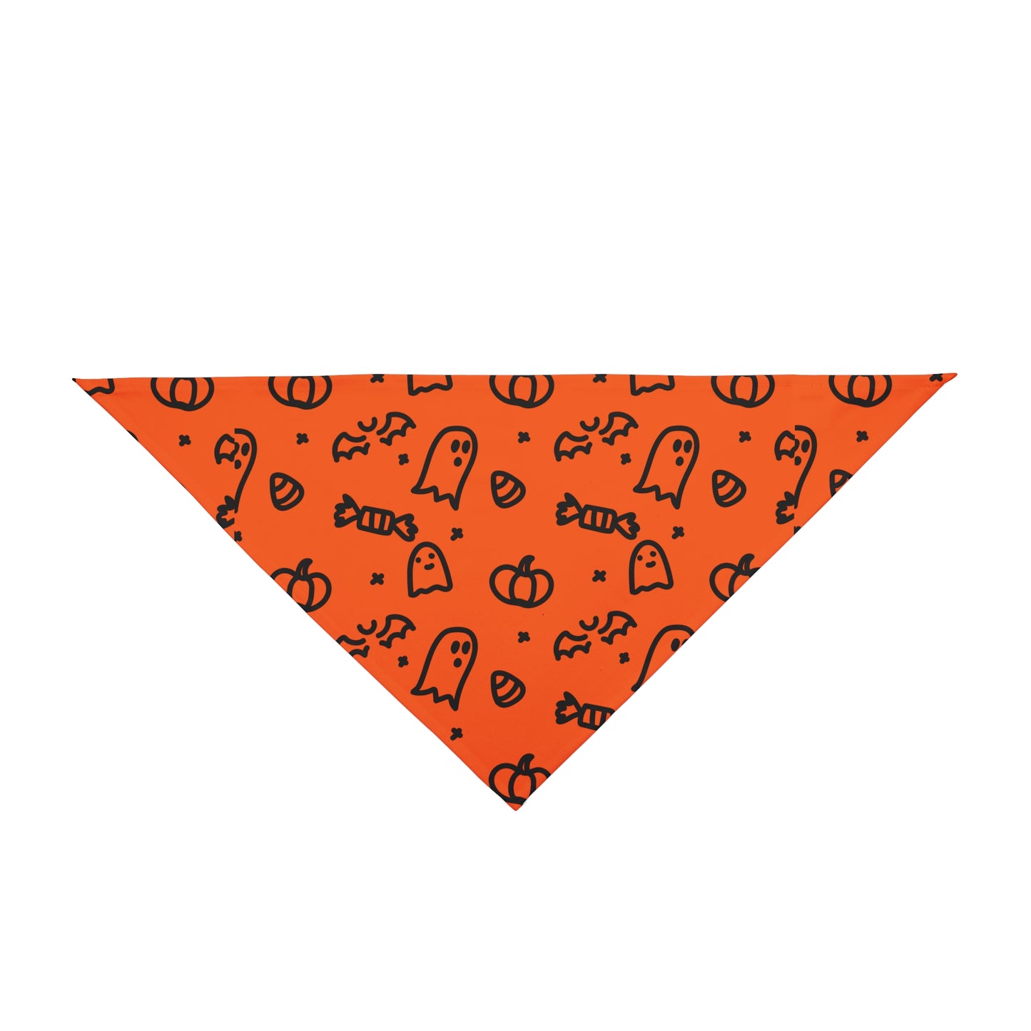 Halloween Pet Bandana - Ghost Print, Cute Pet Costume, Dog Accessories, Cat Bandana, Trick or Treat Petwear